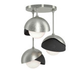 Brooklyn 3 - Light Double Shade Semi Flush Mount