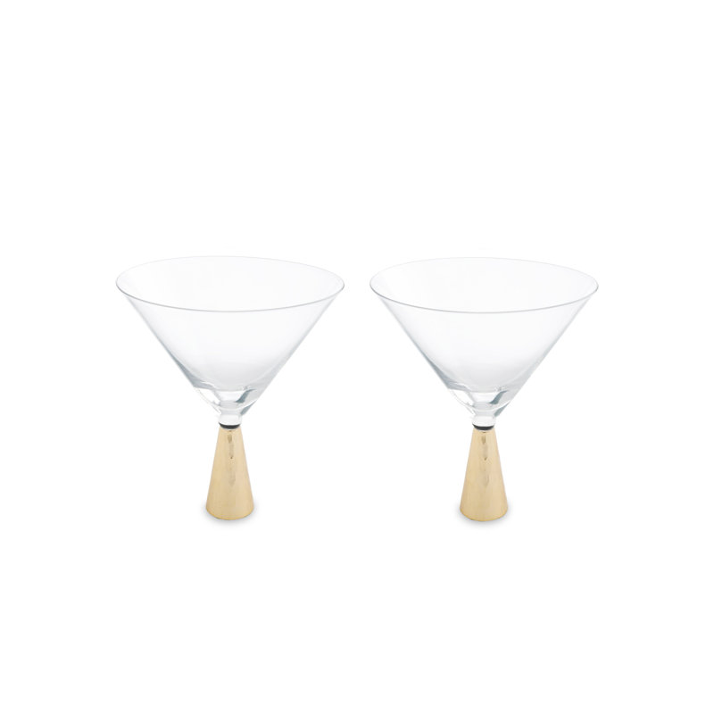 Ajeesh 250ml Martini Glass Set