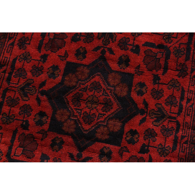 Tapis de couloir oriental en laine noué à la main 2 pi 10 po x 9 pi 8 po Cremeans