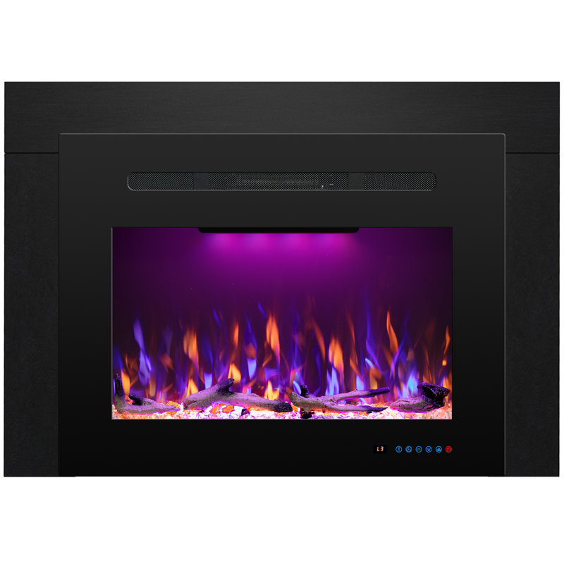 Aeric Electric Fireplace Insert With Trim Kit, 32.11"H x 44.55"W x 8.24"D