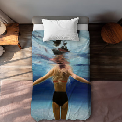 Under the Sea Figurative Bathroom Duvet Cover | Home Decor
