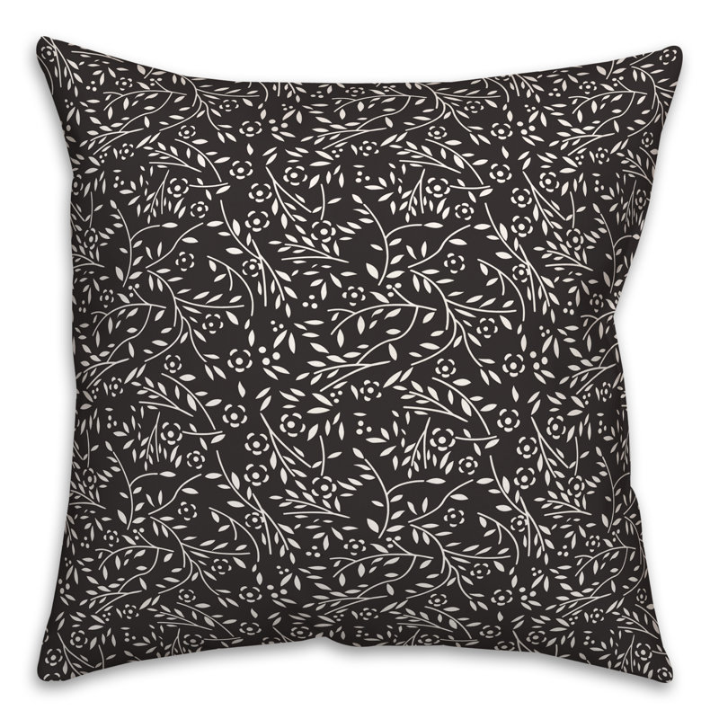  Housse et insert floraux pour l'extérieur, Noir