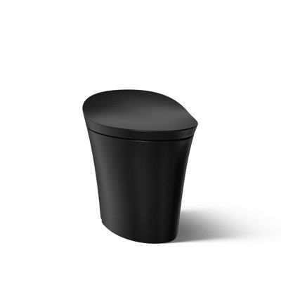 Toilette allongée une pièce à double chasse et à jupe Veil