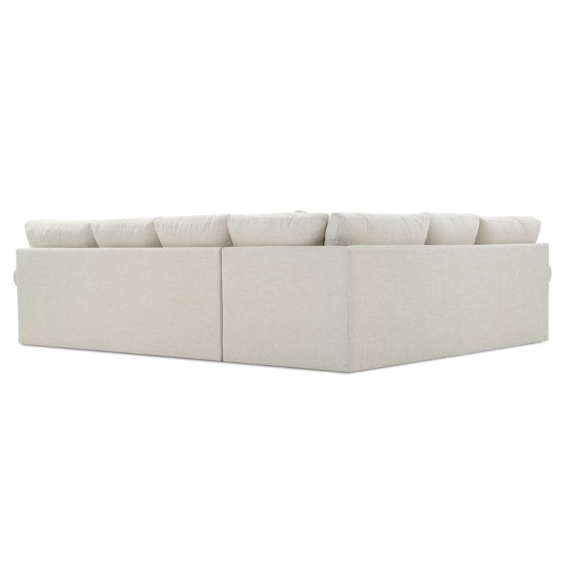 Dorian 2-Piece Sectional, Tan Polyester, Left Hand Facing