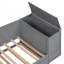 Lit de jour avec accoudoirs de rangement, lit gigogne et station de charge-577854580