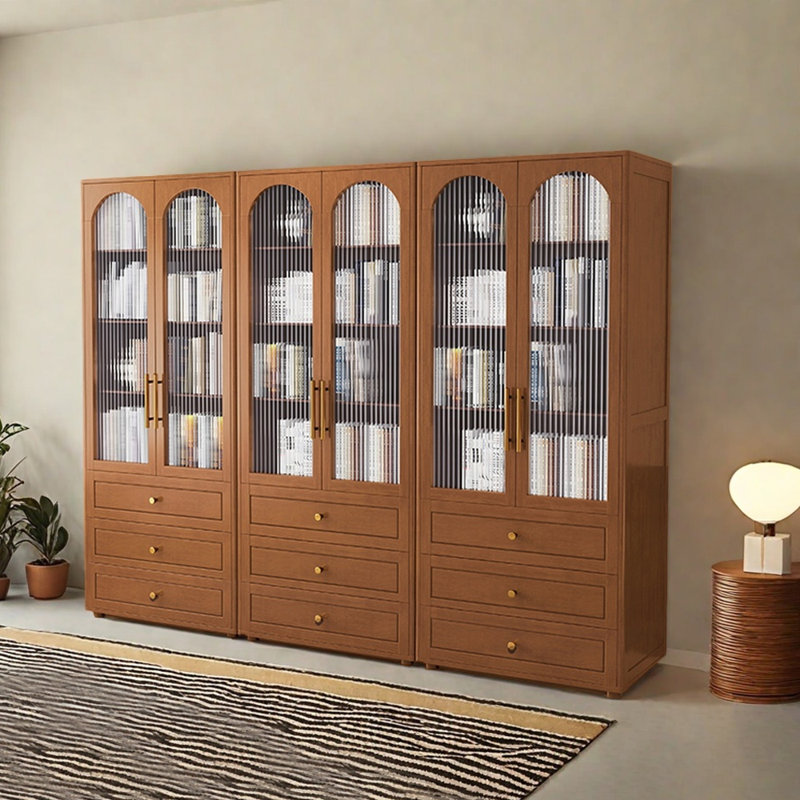 Bibliothèque de style français, Brun