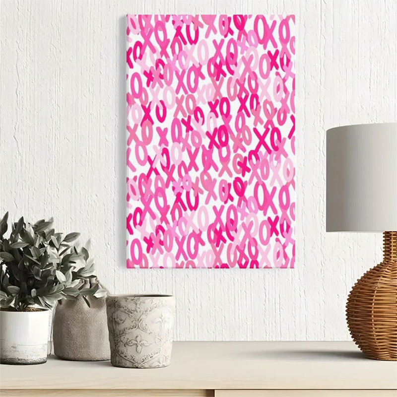 1pc Saint-Valentin, impression sur toile encadrée, affiche de la Saint-Valentin, impression sur toile pour salon, chambre, bureau, salle de bain, dortoir, prêt à accrocher