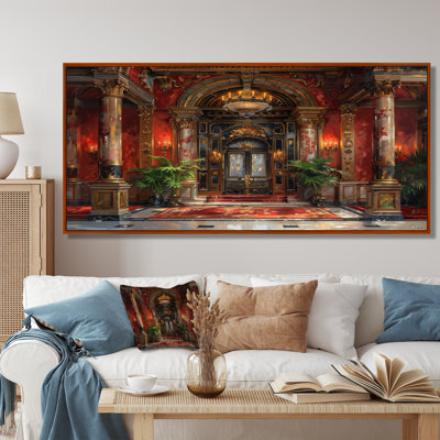 Red Gold historique Hotel Hall I - Art mural hôtels et loges