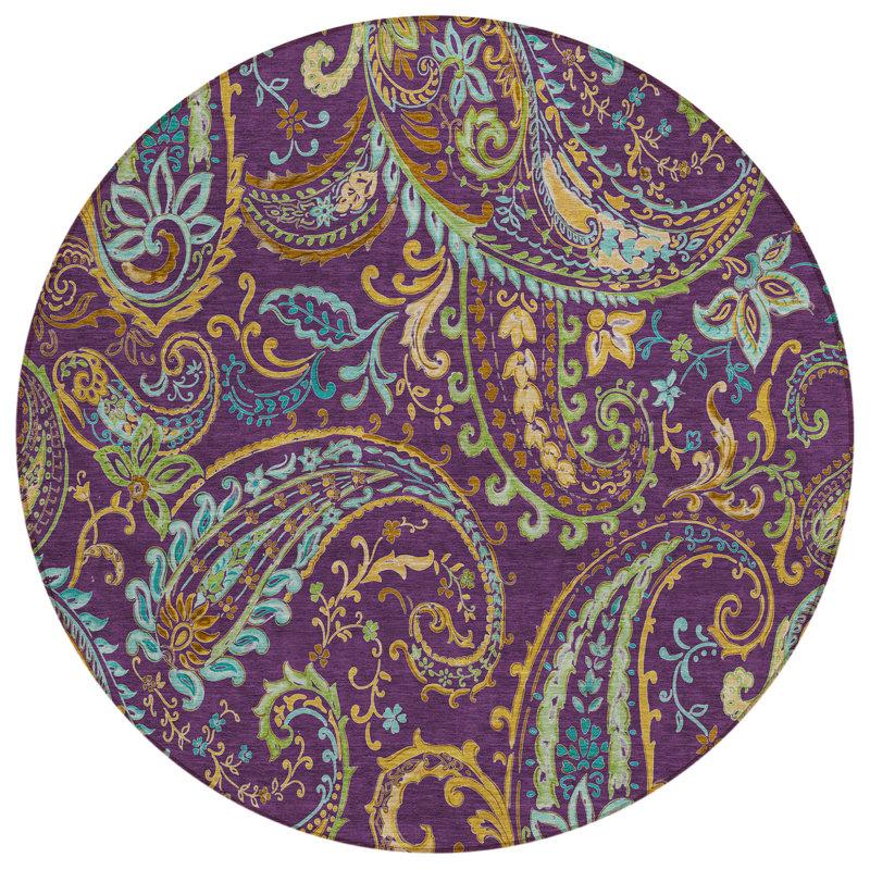 Tapis d'intérieur rond 8 po