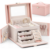 Jewellery Organizer Box (Pink) – live4better