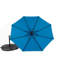 Parasol à DEL 10 pi pour divertissement dans la cour arrière - Parasol suspendu bleu foncé, base stable-79214168