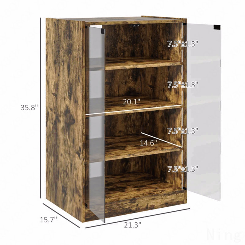 Cabinet audio de support, support moderne de meuble de rangement de médias pour le salon d'équipement audio