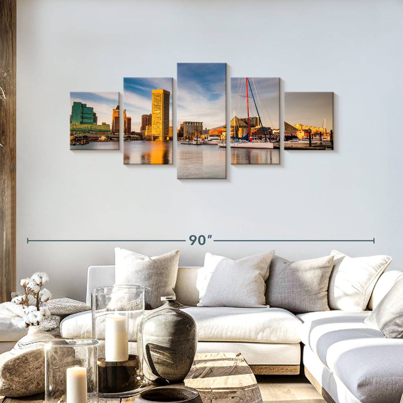 Baltimore, 30" H x 68" W