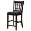 Chaise de comptoir en bois noir et espresso Guntersville-18368811