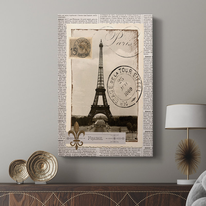 Souvenirs de Paris - galerie Cavas sur mesure, H 36 po x l 24 po