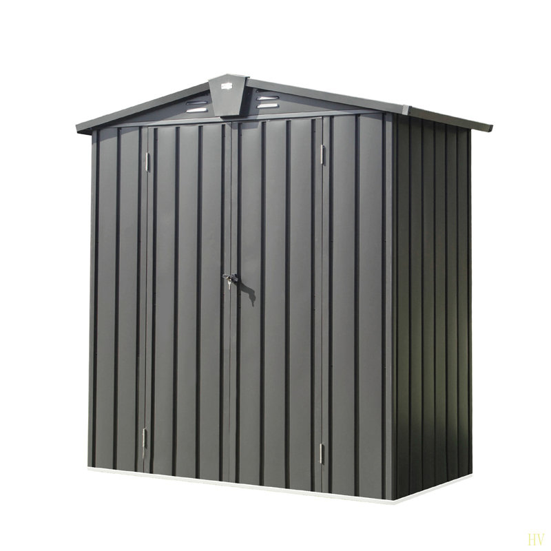 Outdoor Storage Shed 5.7X3 FT,Metal Outside Sheds&Outdoor Storage Galvanized Steel,Tool Shed With Lockable Double Door For Patio,Backyard,Garden,Lawn (5.7X3ft)