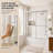 59" W x 56" H Double Sliding Semi Frameless Tub Door with Clear Glass-98154816