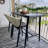 Corrigan Studio® Counter Height Table Patio Rectangular Table Dining Coffee Kitchen Breakfast Bistro Outdoor Pub Bar Table For Garden Balcony-454609008