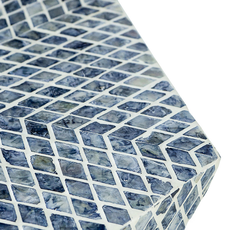 Tabouret de jardin Hexagonal Tapered Capiz