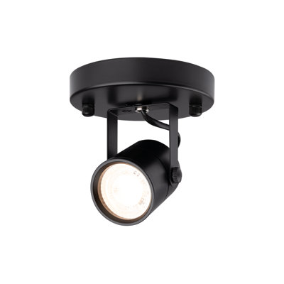 Black Ceiling Spotlight Bulb Replaceable LED Spot Lights 8W GU10 Bulb 3000K 90 CRI 38° Beam Angle