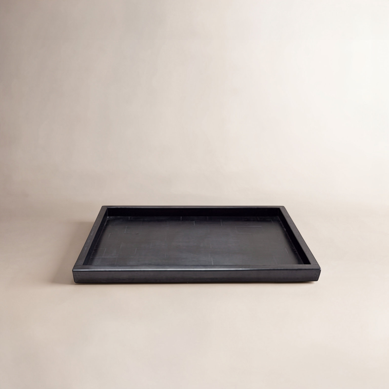 Matheson Decorative Tray, 2" H x 10" W x 18" D, Black