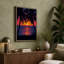 Tropical Sunset Reflection Coastal - Wrapped Canvas-1236998158-1236998385