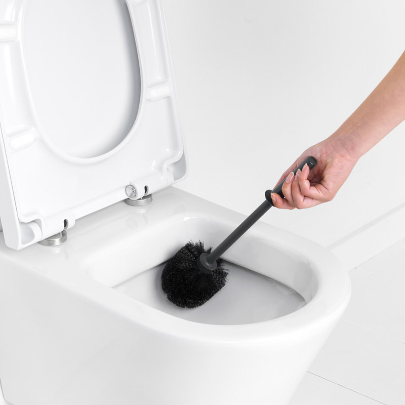 Brabantia Renew Toilet Brush and Holder, Matt Black