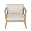 Fauteuils de patio spacieux, fauteuil moderne en bois d'acacia pour le patio