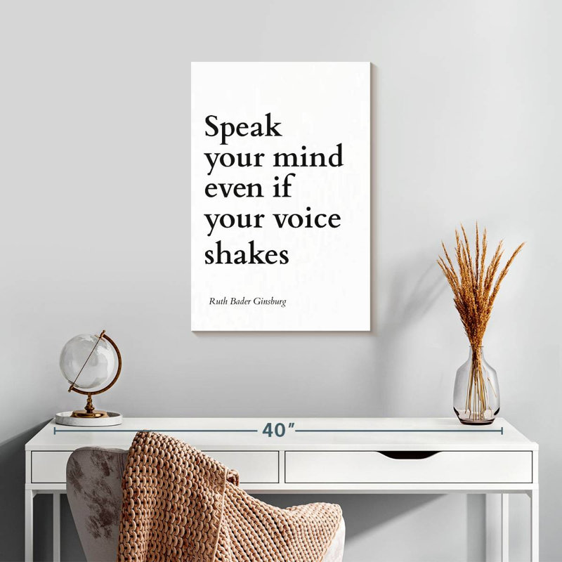 Speak Your Mind, 24" H x 16" W