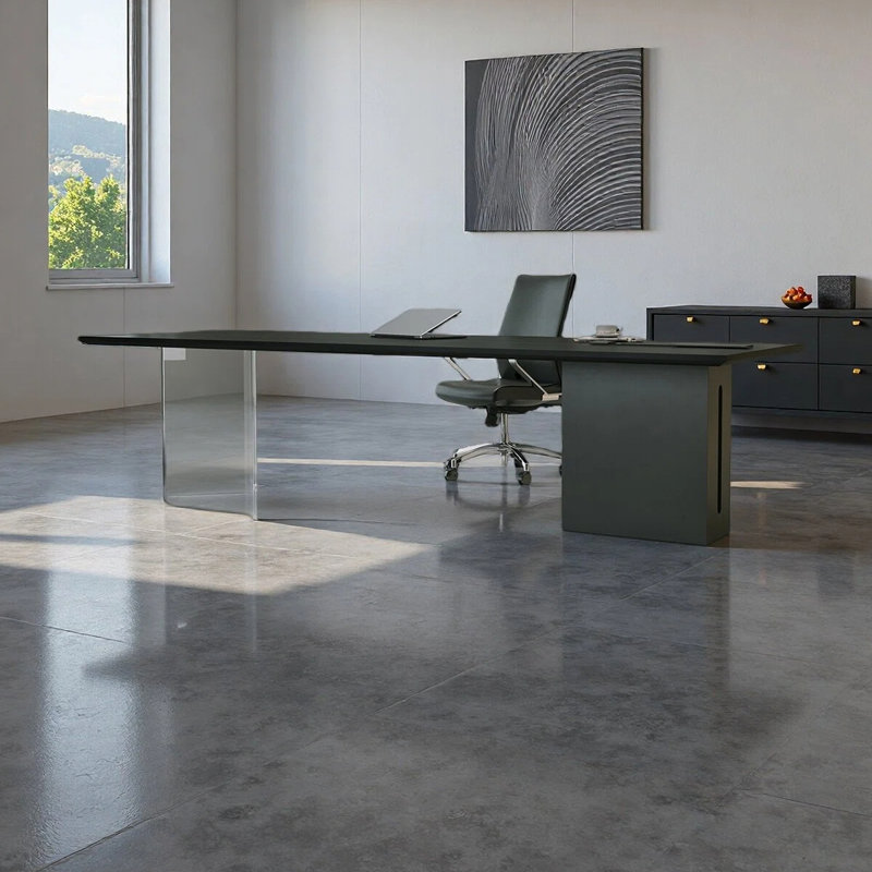 Bureau haut de gamme moderne et luxueux, H 28,74 po x l 78,74 po x P 31,5 po
