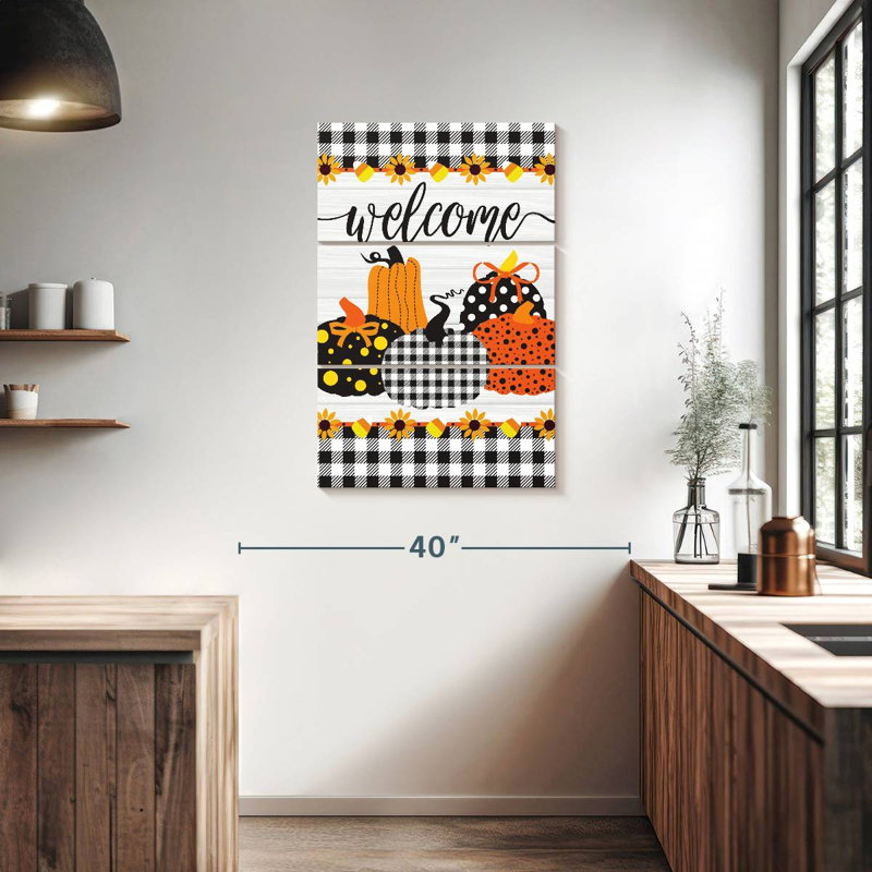 Plaque murale Kema Welcome, H 38 po x l 24 po