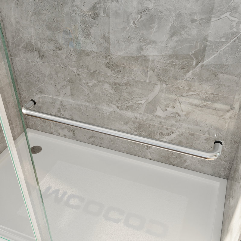 Porte de douche Opoc Mirage MCOCOD, Nickel brossé