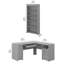 Bureau de direction en L Ozro-832306841