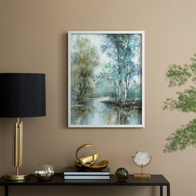«Spring's Grace I», reproduction encadrée - bois massif