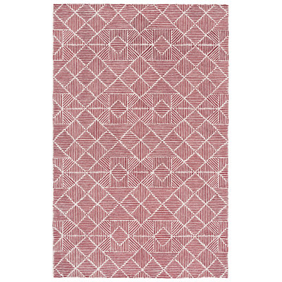 Tapis géométrique en laine touffeté à la main 0,8 po Foraker