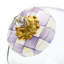 Cookie Jar With Violet Check Lid-1505038351
