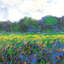 Field Of Yellow Irises At Giverny, 1887 Print by Claude Monet-125735106