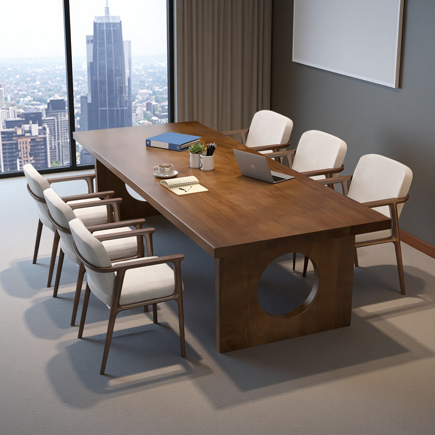 Ophelia & Co. Simple Solid Wood Rectangular Conference Tables | Wayfair