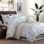  Ensemble de housse de couette 100% coton 800TC 800TC, 3 pièces oiseaux rétro et aquarelle florale en rose clair, ensemble de literie Shabby Chic, motif botanique esthétique pour chambre d'amis toutes saisons-129787678-130899310