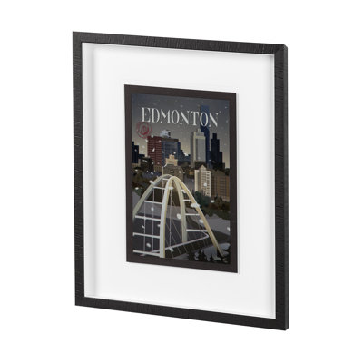 Edmonton Go by Simone a Framed Art Print Matted under Glass