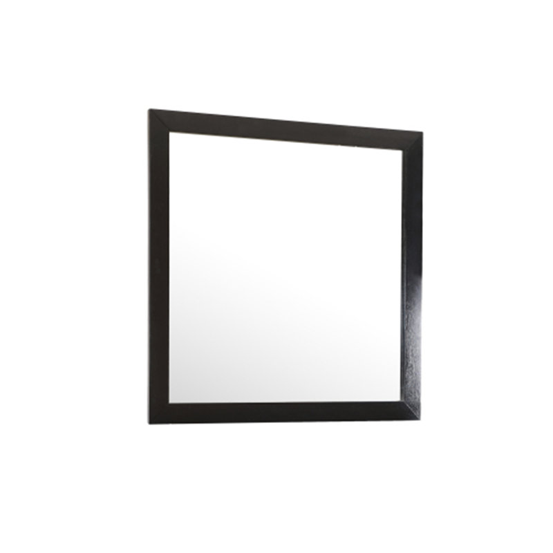 Miroir mural Burlington, Noir, 41" x 41", Carrée