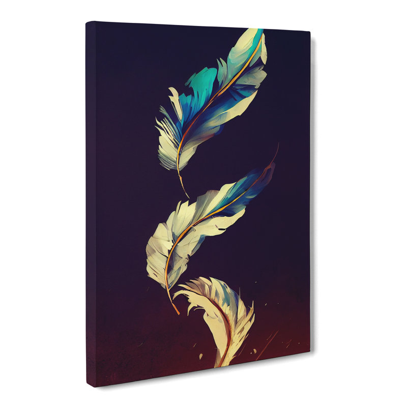 Aphina Feather Vol.1 - Wrapped Canvas, 50cm H x 35cm W x 3cm D