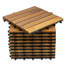12 po X 12 po Carreau de terrasse en bois d'acacia 6 lattes