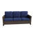 74.8? Wide Patio Outdoor All-Weather Wicker 3-Seat Sofa With Olefin Cushions-2140252587