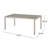 ABIGAIL CAST EXPANDABLE DINING TABLE