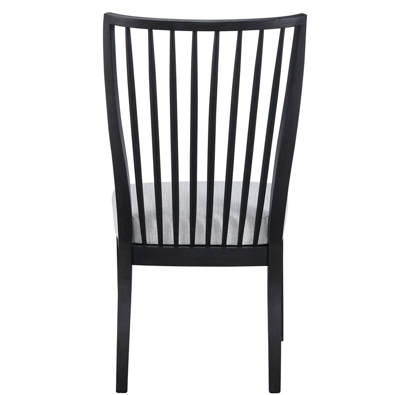 Windsor Back Side Chair in Gray, Charcoal