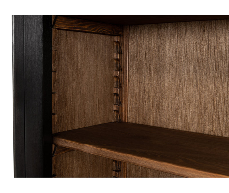 Wilkesville Solid Wood China Cabinet, Ebony