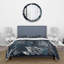 Ensemble de housse de couette en microfibre noir / bleu-66399875