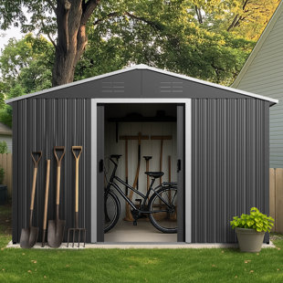 Remise pour outils de jardin avec portes verrouillables