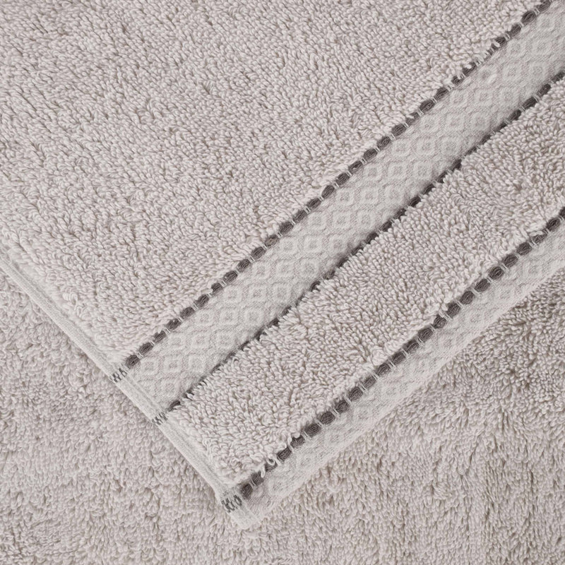 Niles Egypt Produced Giza Cotton Blend Ultra-Plush Absorbent Bath Towels, Platinum